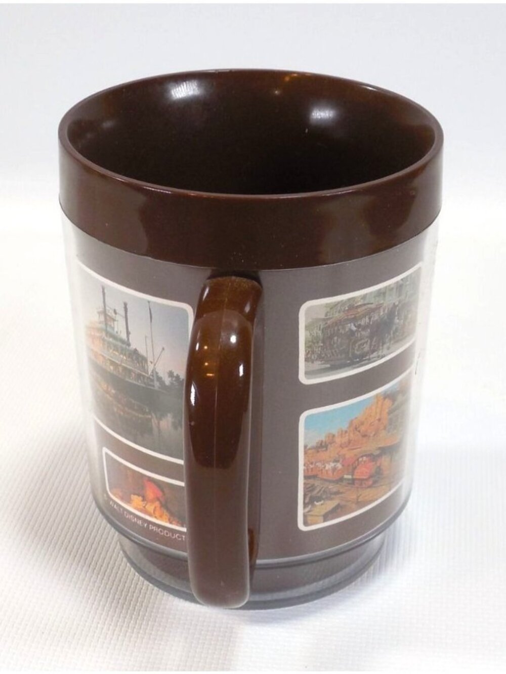 Vintage 1970s Walt Disney World Thermo Serv Brown Insulated Mug Collectible - Picture 4 of 5